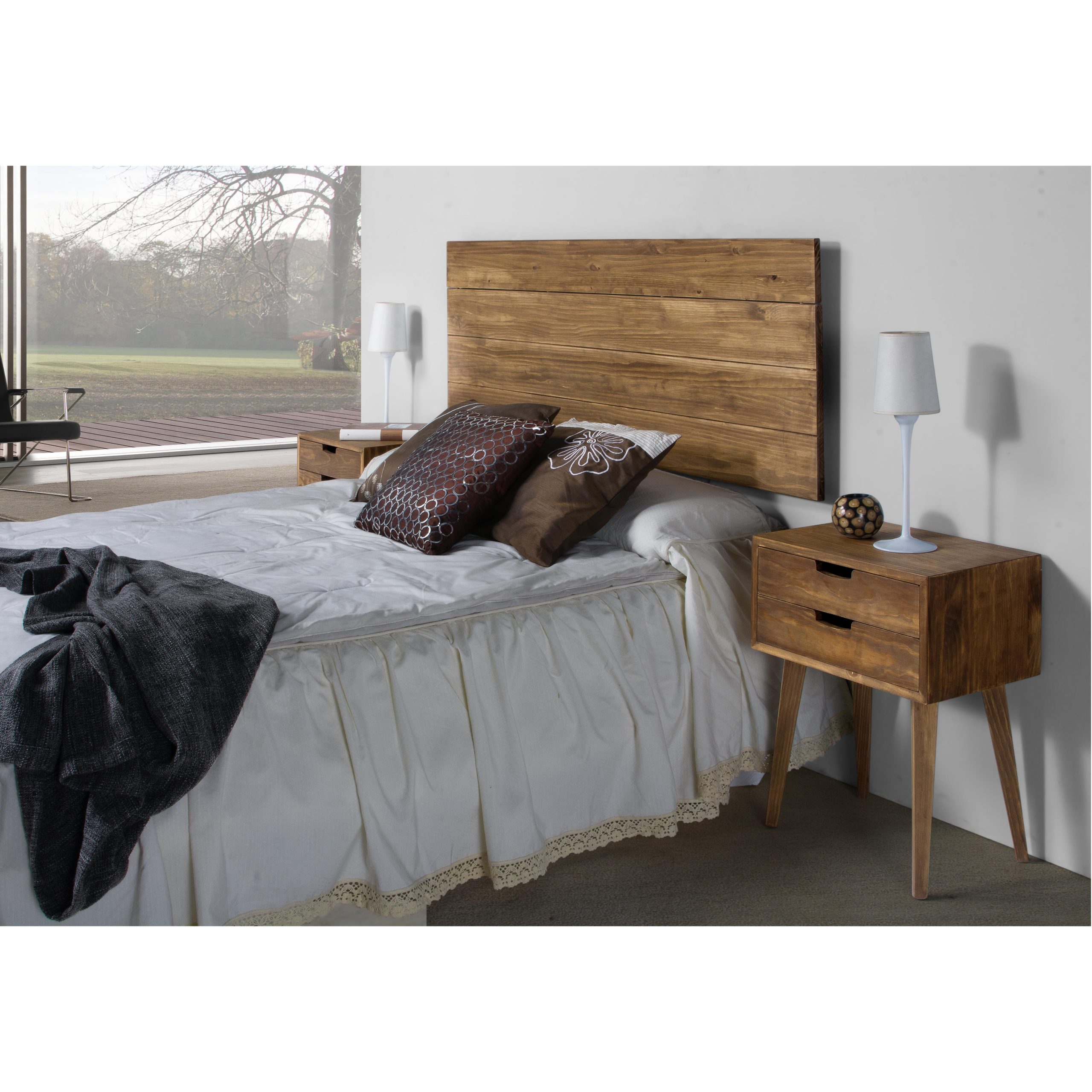 TETE DE LIT HADA 155 X 60 X 5 NOYER – Image 3