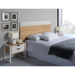 CABECERO ARTEMIS ROBLE 155 X 60 X 5 BLANCO