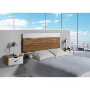 TETE DE LIT ARTEMIS MASSIF BLANC 155 X 60 X 5