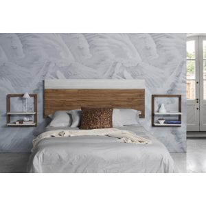 TETE DE LIT HADA BLANC 155 X 60 X 5