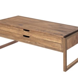 TABLE BASSE RELEVABLE 1/TIROIR ALEXANDRA 106 X 50 X 42 NOYER