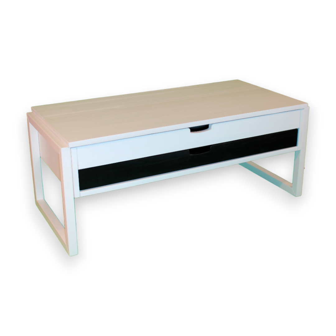 MESA CENTRO ELEVABLE 1/CAJON ALEXANDRA 106 X 50 X 42 CAJON NEGRO